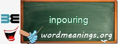 WordMeaning blackboard for inpouring